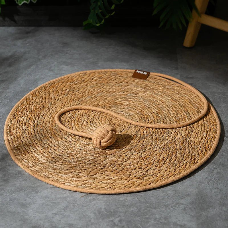 Natural Rattan Cat Scratching Mat