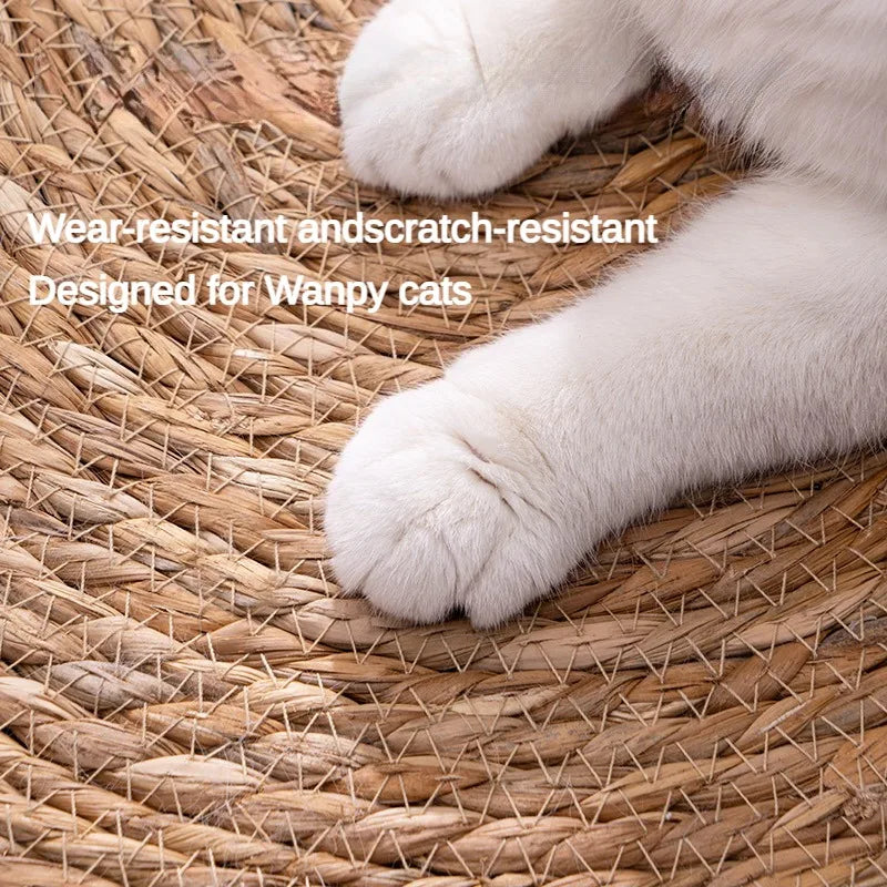 Natural Rattan Cat Scratching Mat