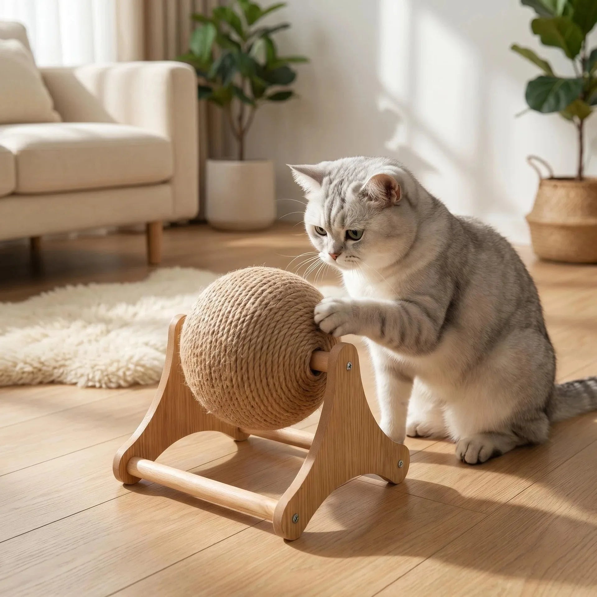 Interactive Cat Scratching Wheel Toy